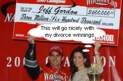 Brooke and Jeff with check