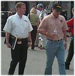 Steve with Pennzoil's Drew Brown