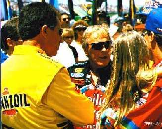 DW, Dick Trickle, and Earnie Irvan (with daughter)