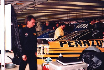 Michael Waltrip being interviewed
