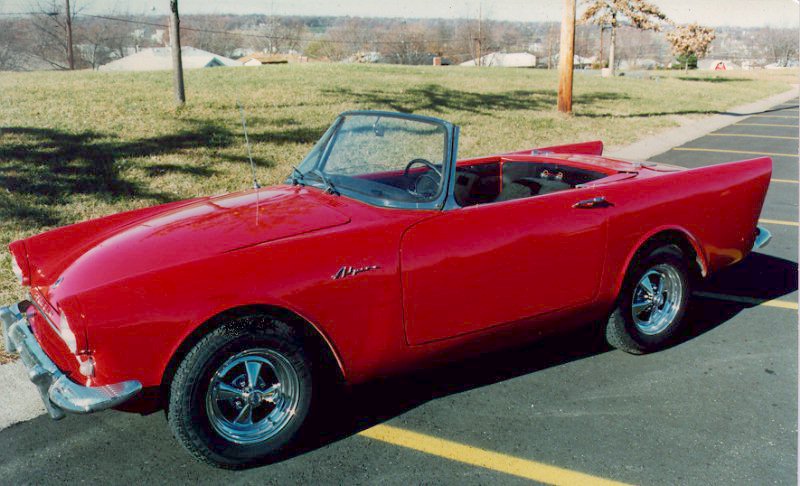 Vista Lateral Sunbeam Alpine 1960