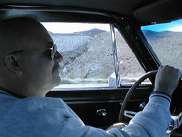 Grady, cruising through the snow covered Colorado countryside