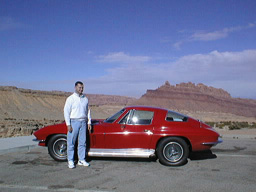 Lance, preparing to take his turn behind the wheel in Utah