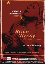 Brice Wassy et le Kù Jazz Groove feat. Roland Tchakounte en concert au New Morning le 4 novembre 2008