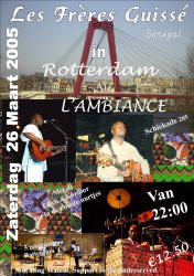 Les Fr&egrave;res Guiss&eacute; in Ambiance, Schiekade 205, Rotterdam, 26 March 2005.