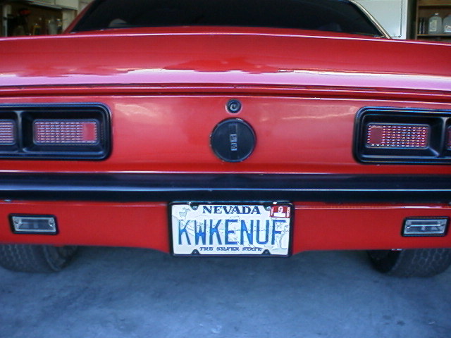 Nevada plates KWKENUF
