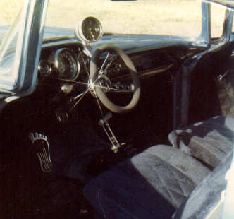 Interior of '57 Chevy - got the blues baby!