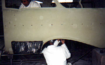 The bodywork begins