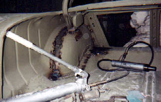 Extensive trunk work to make room for wide tires