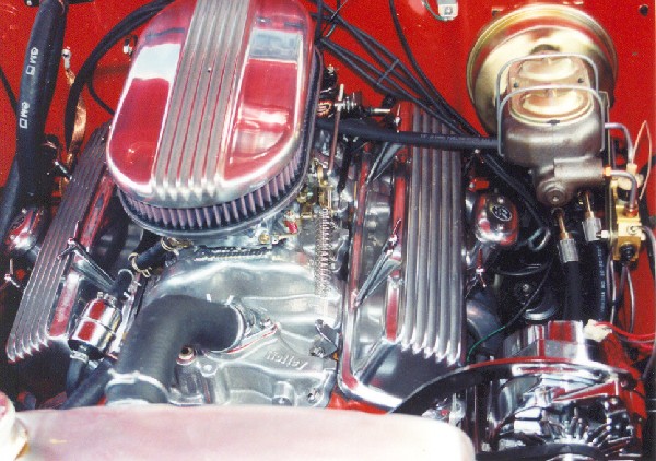 Front view of engine