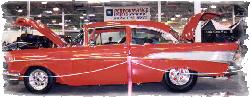 Pro-Street '57 Chevy - nice wide meats ou back!