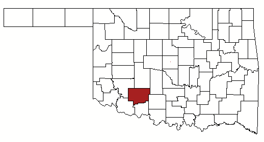 State Map with county that Lawton is found in
