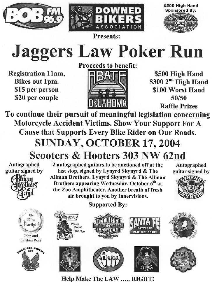 Jaggers Law Poker Run