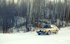 Winker/Sargent Saab 900 Turbo, before meeting a deer.