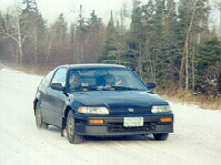 Overall winners Bill Tifft and Gary Starr, Honda CRX.