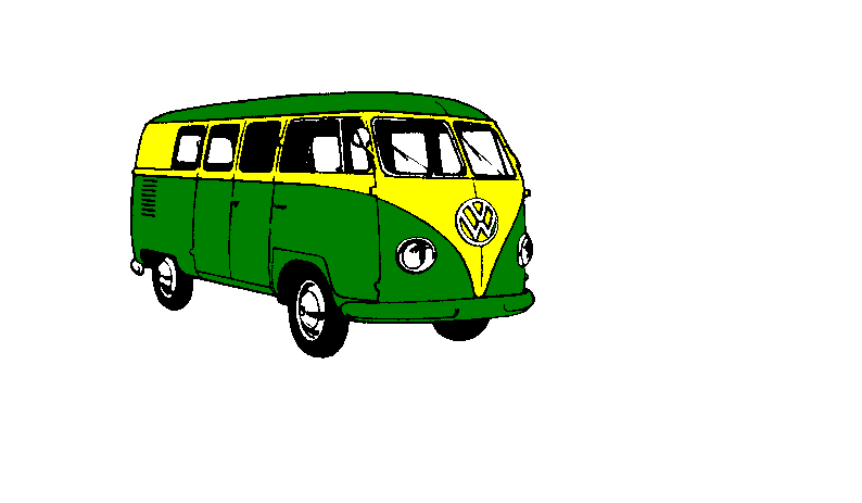 Kombi green and yellow