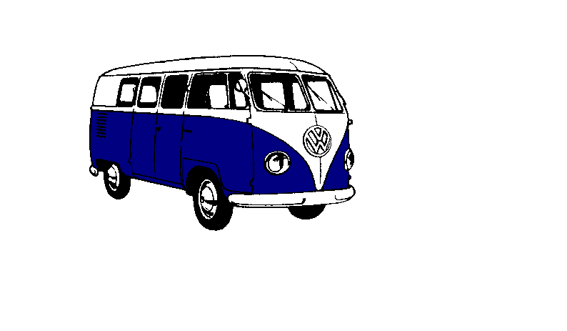 Kombi white and blue