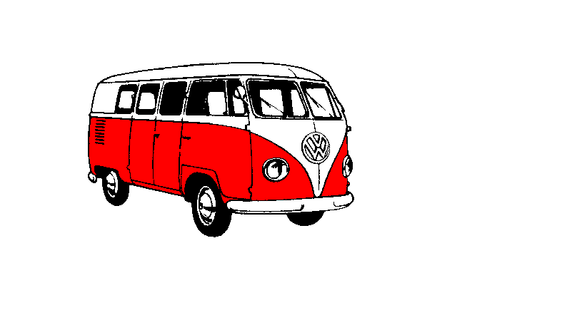Kombi white and red