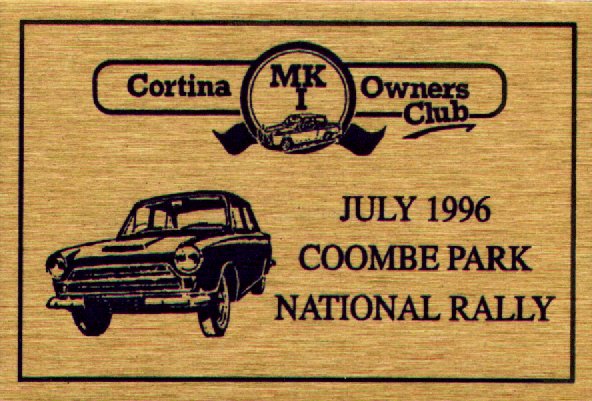 [1996 National Rally Plaque]