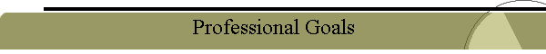 Professional Goals