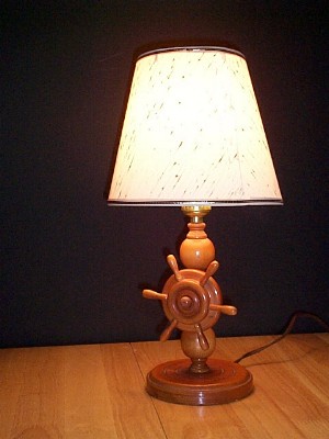 Nautical Wooden Desk Lamp