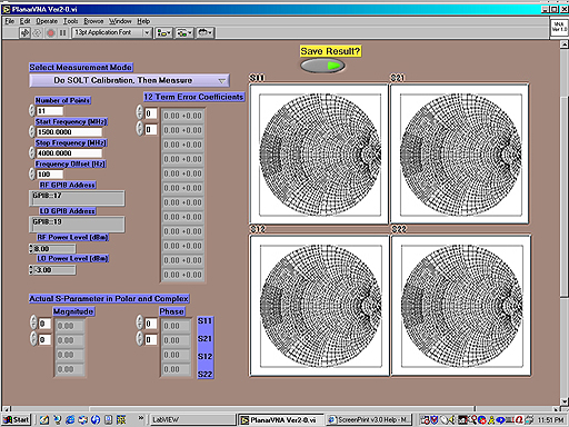 smith chart network analyzer