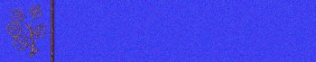 Blue background with brass ornaments
