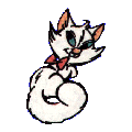 Dancing White Cat