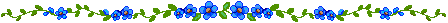 Blue Floral Divider