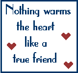 friendship warms the heart
