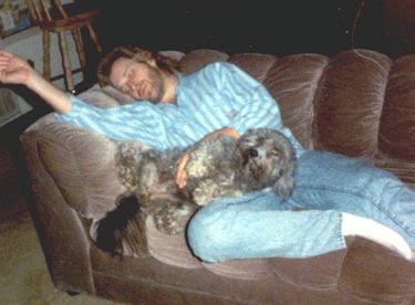 Napping with pet