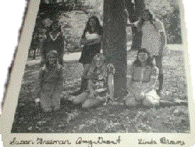 Amy in Eight Grade with a group