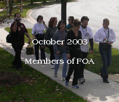 walking with Amy and FOA