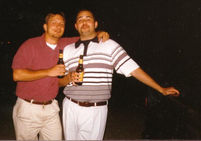 A picture of me with a buddy of mine.