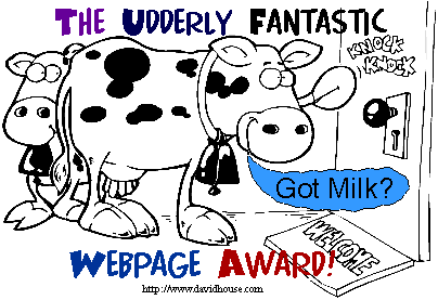The Udderly Fantastic Webpage Award