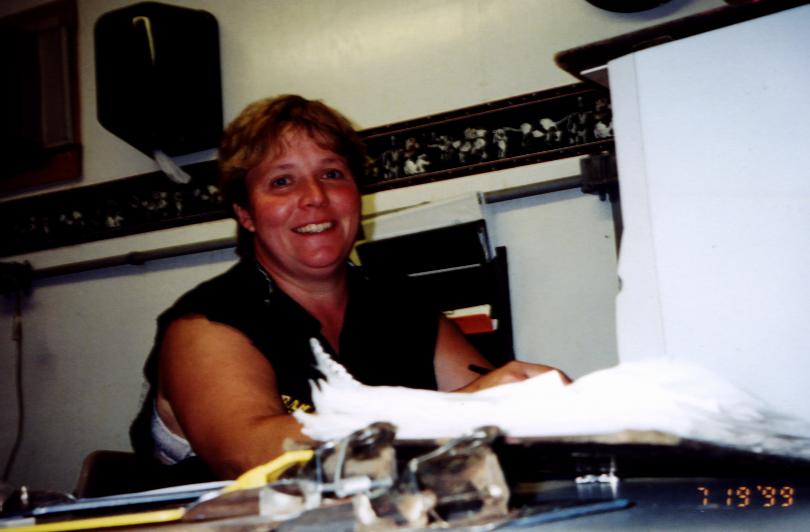 Sallie loves to make sure all the herd records are in order.  If she is not in the house, or with her calves, Sallie can be found in the office at Dairyfield Farm.