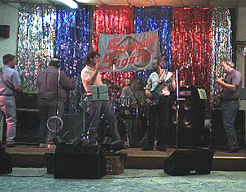 On stage at Millwood