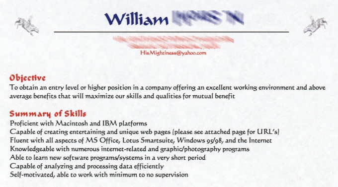 My Objective and Summary of Skills