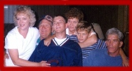 Mom, Grandpa Smith,Joshua, Aunt Karen,  Cousin Matthew, Dad .jpg (20332 bytes)