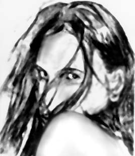 Charcoal Drawing of Sevda