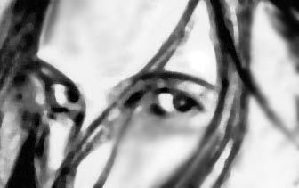 Charcoal Drawing of Sevda (EYE SECTION)
