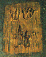 the mark, showing the Antwerp stronghold and hands