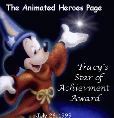 Tracy's star of Achievment Award