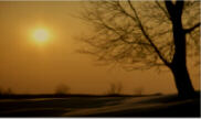 setting sun