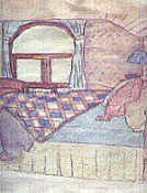 girl's attic room