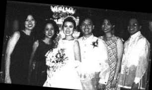 Gigi, Jono, Gemmie, & Willie with the newlyweds