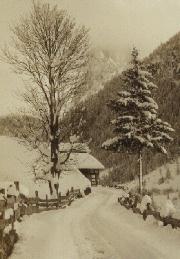 Old 1800 Photo Val Gardena in Winter