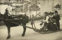 Parade sleds in Ortisei probably 1908