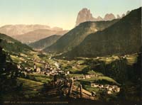 Photoglobe colorprint of Ortisei