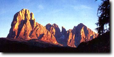 Sunset in the Dolomites